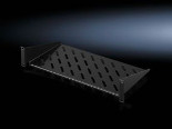 19" x 2U x 250D cantilever shelf - Black